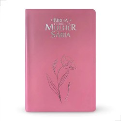 Bíblia de Estudo da Mulher Sábia | ARC | Harpa Avivada | Capa Magnólia Rosa